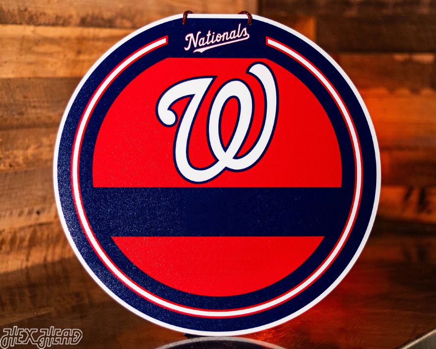 Washington Nationals Personalized Monogram Metal Art