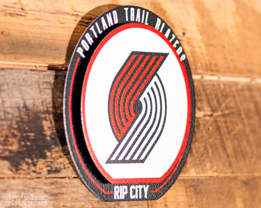 Portland Trail Blazers "Double Play" On the Shelf or on the Wall Art