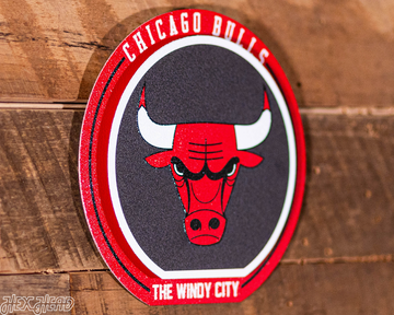 Chicago Bulls "Double Play" On the Shelf or on the Wall Art