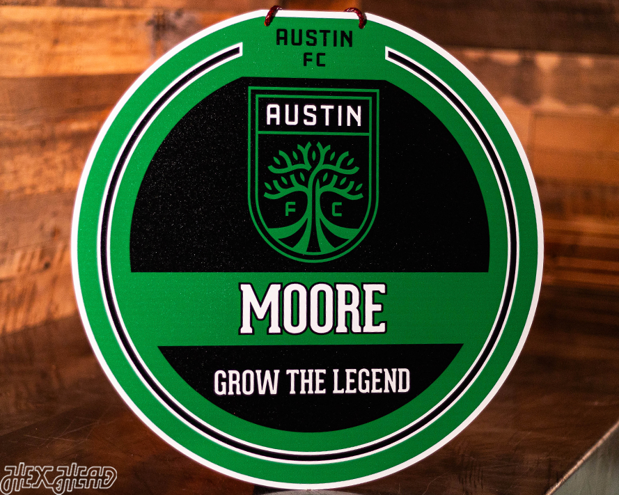 Austin FC Personalized Monogram Metal Art