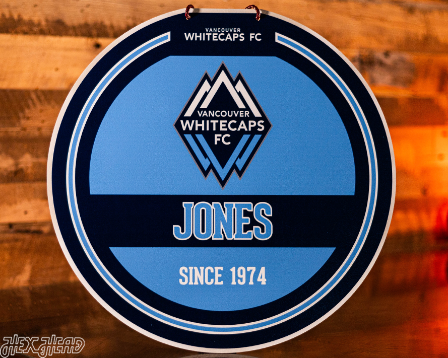 Vancouver Whitecaps Personalized Monogram Metal Art