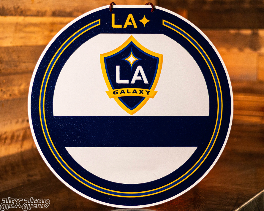 LA Galaxy Personalized Monogram Metal Art