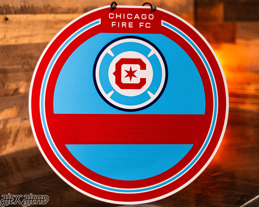 Chicago Fire Personalized Monogram Metal Art