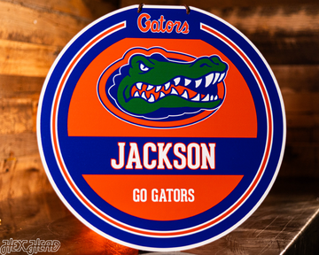 Florida Gators Personalized Monogram Metal Art