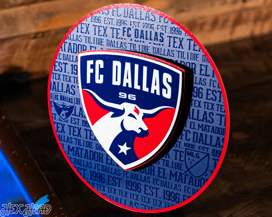 FC Dallas CRAFT SERIES 3D Embossed Metal Wall Art