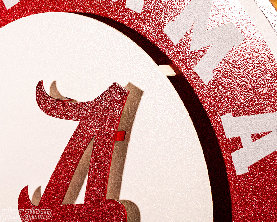 Alabama Crimson Tide 3D Vintage Metal Wall Art
