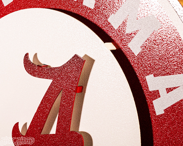 Alabama Crimson Tide 3D Vintage Metal Wall Art