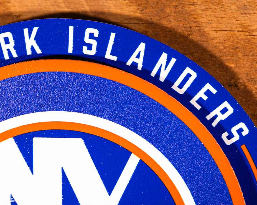 New York Islanders "Double Play" On the Shelf or on the Wall Art