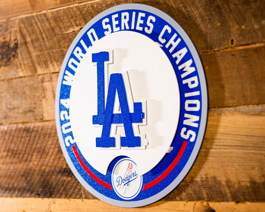 Los Angeles Dodgers 2024 World Series GIFT COLLECTION 3D Metal Wall Art