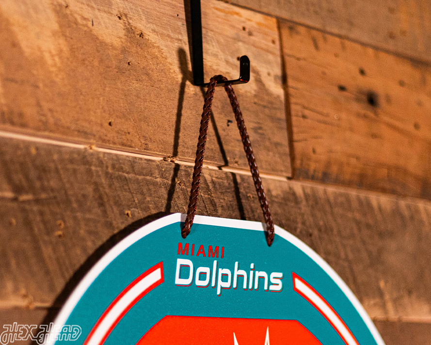 Miami Dolphins Personalized Monogram Metal Art