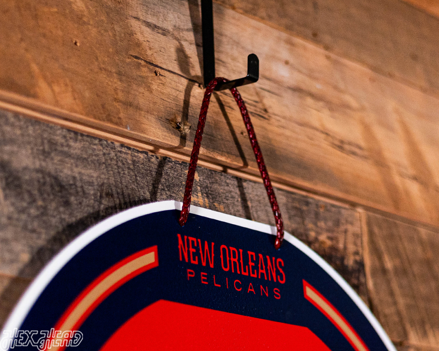 New Orleans Pelicans Personalized Monogram Metal Art