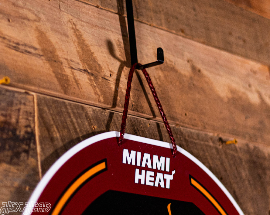 Miami Heat Personalized Monogram Metal Art