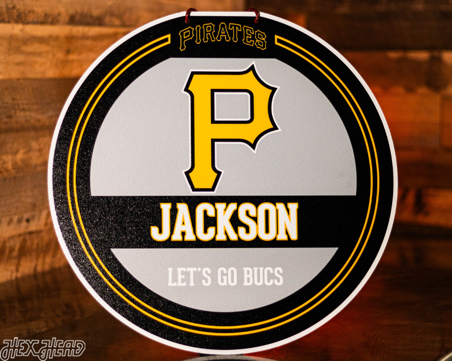 Pittsburgh Pirates Personalized Monogram Metal Art