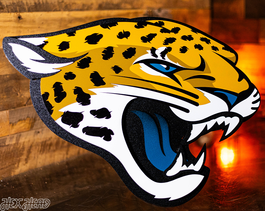 Jacksonville Jaguars 3D Vintage Metal Wall Art