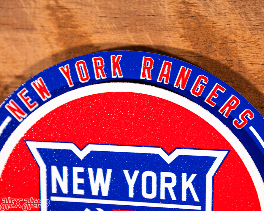 New York Rangers "Double Play" On the Shelf or on the Wall Art