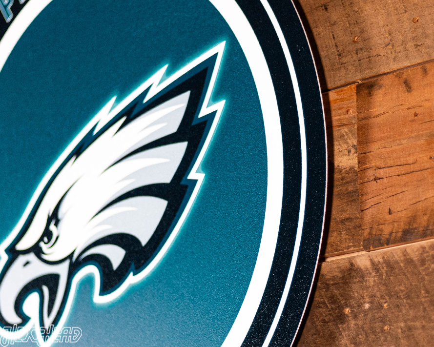 VARSITY Collection- SINGLE Layer Philadelphia Eagles Metal Wall Art