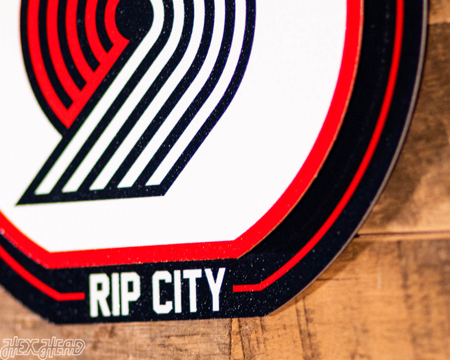 Portland Trail Blazers "Double Play" On the Shelf or on the Wall Art