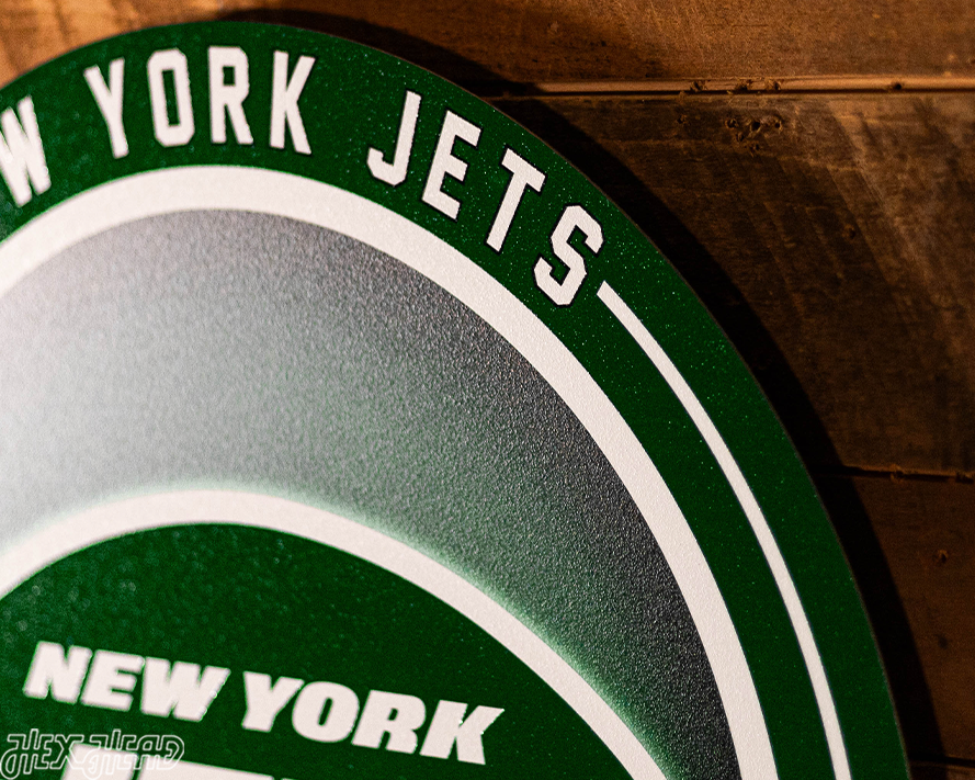 VARSITY Collection- SINGLE layer New York Jets Metal Wall Art