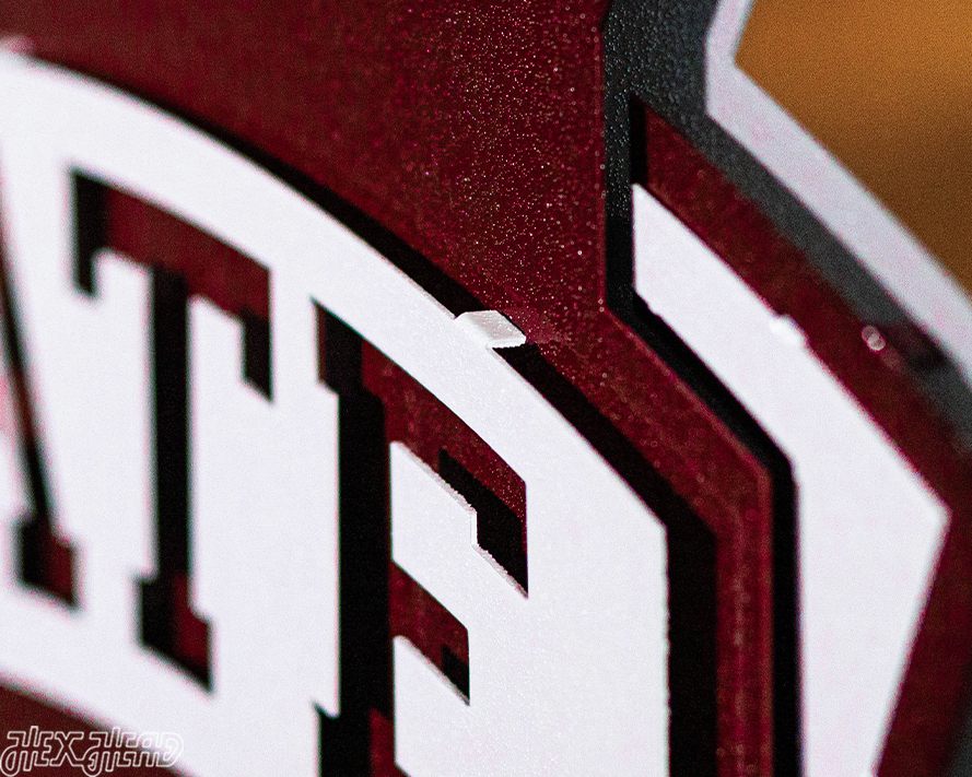 Mississippi State "M State" 3D Metal Wall Art