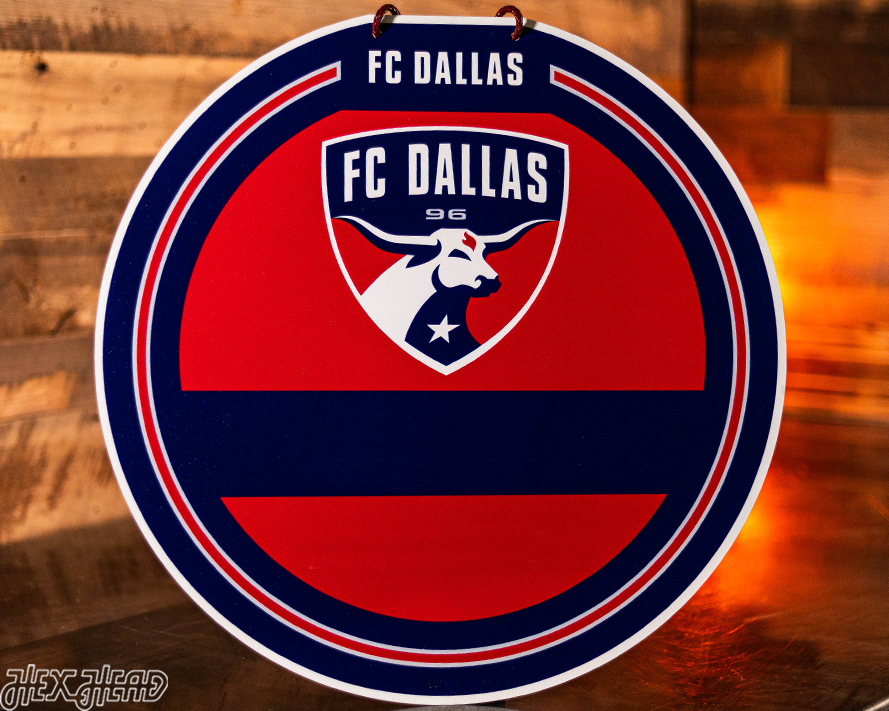 FC Dallas Personalized Monogram Metal Art