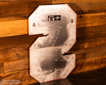 Stanford Cardinal "Block S with White Tree" 3D Vintage Metal Wall Art
