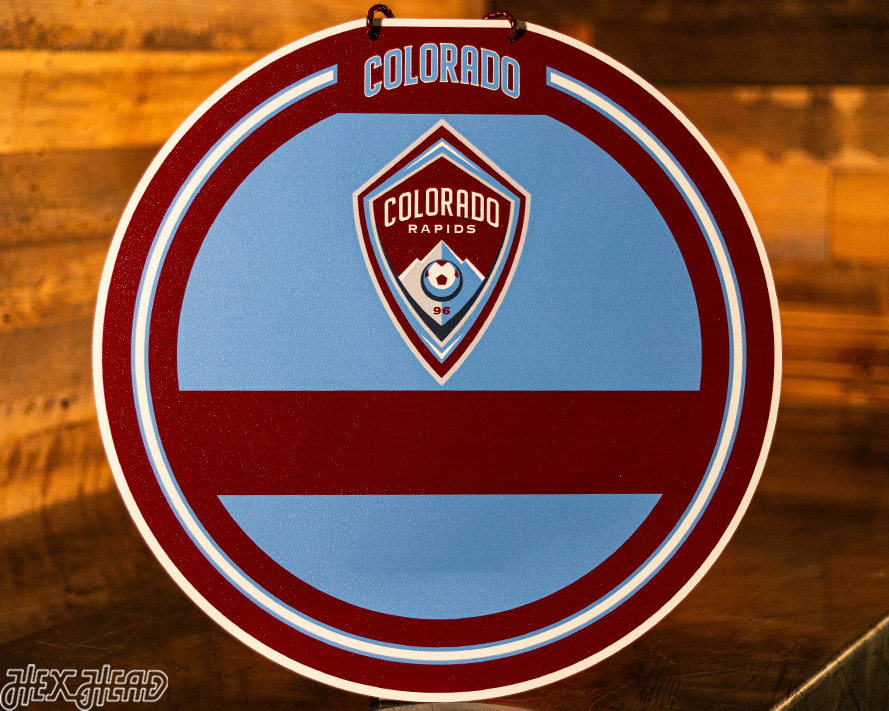 Colorado Rapids Personalized Monogram Metal Art