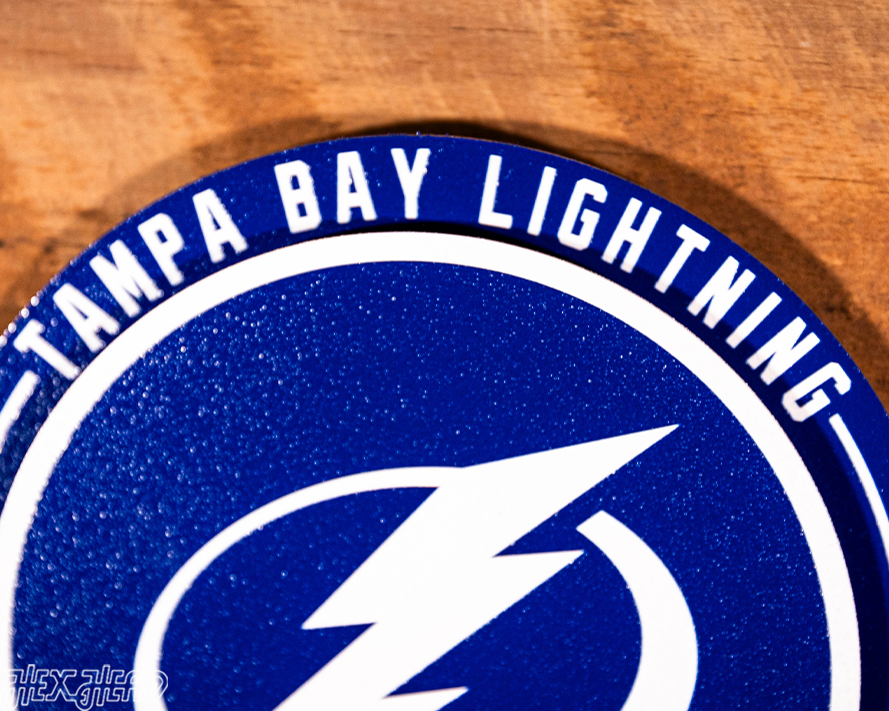 Tampa Bay Lightning "Double Play" On the Shelf or on the Wall Art