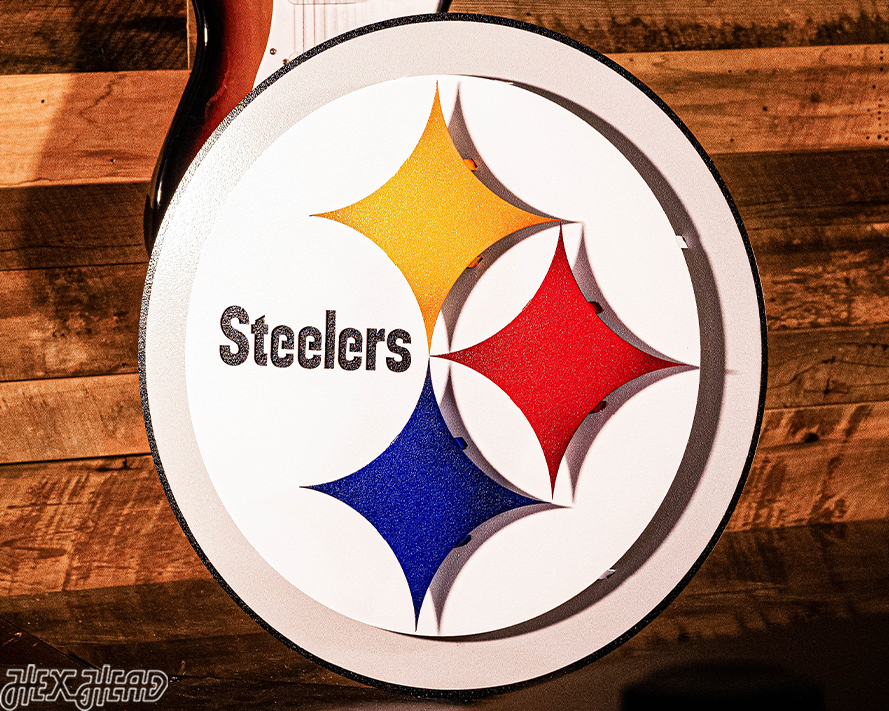 Pittsburgh Steelers "Steelmark" 3D Vintage Metal Wall Art