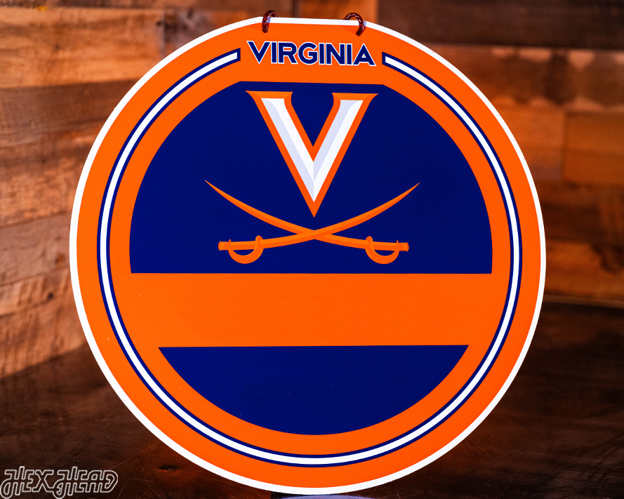 Virginia Cavaliers Personalized Monogram Metal Art