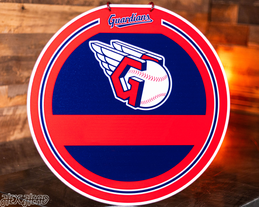 Cleveland Guardians Personalized Monogram Metal Art