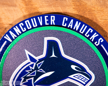 Vancouver Canucks "Double Play" On the Shelf or on the Wall Art