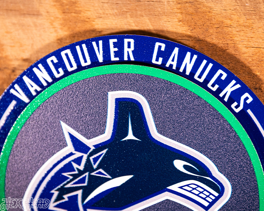 Vancouver Canucks "Double Play" On the Shelf or on the Wall Art