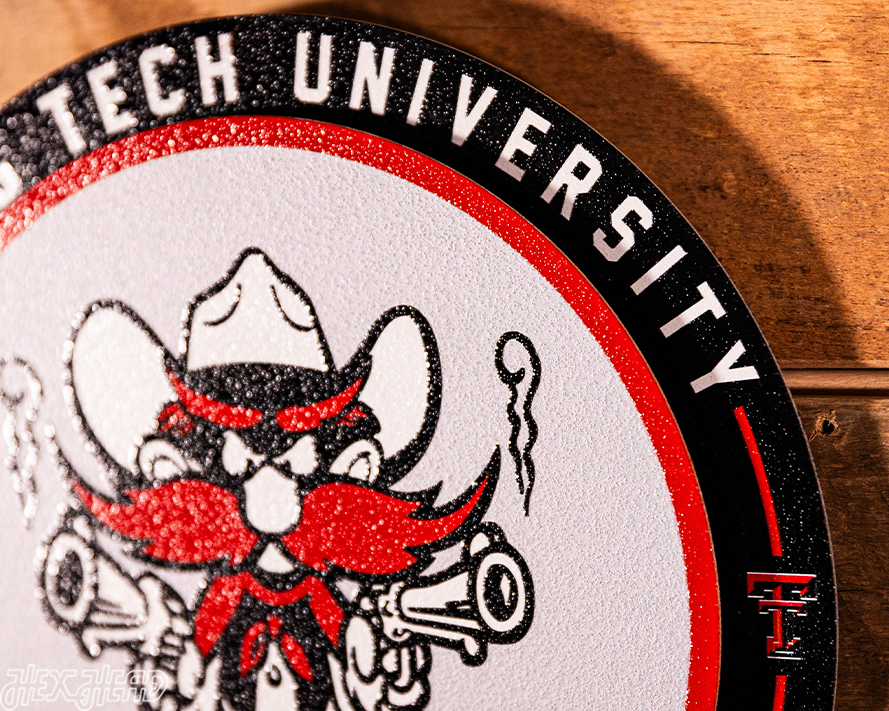 Texas Tech Red Raiders "Double Play" On the Shelf or on the Wall Art