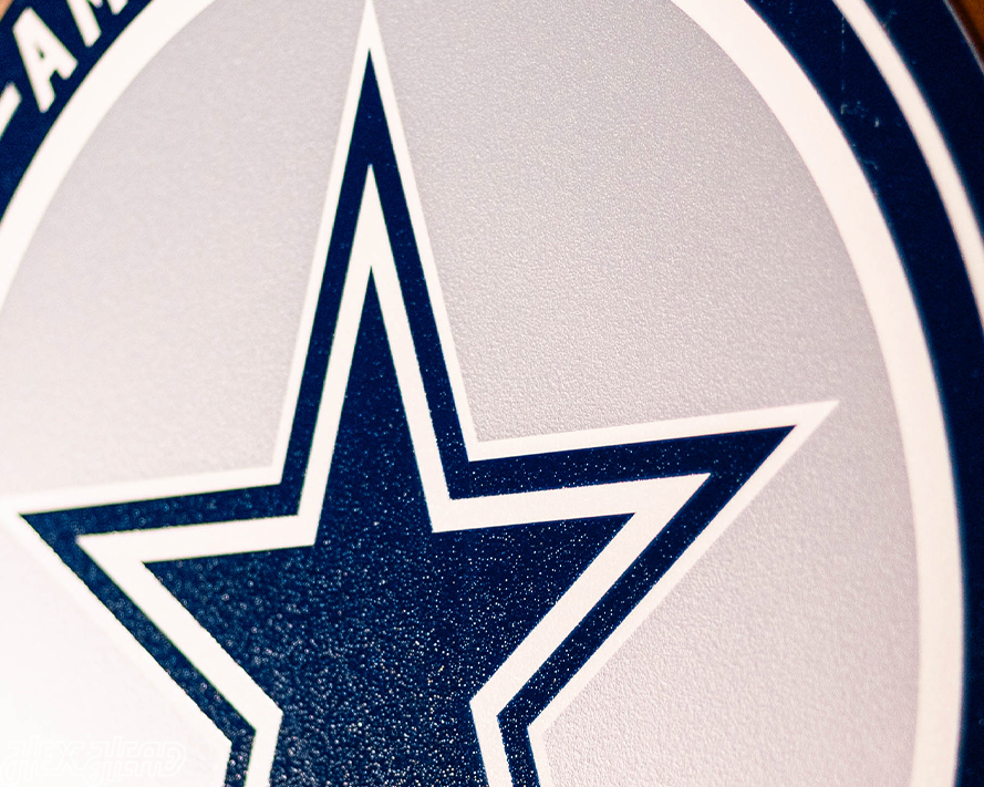 VARSITY Collection- SINGLE Layer Dallas Cowboys Metal Wall Art