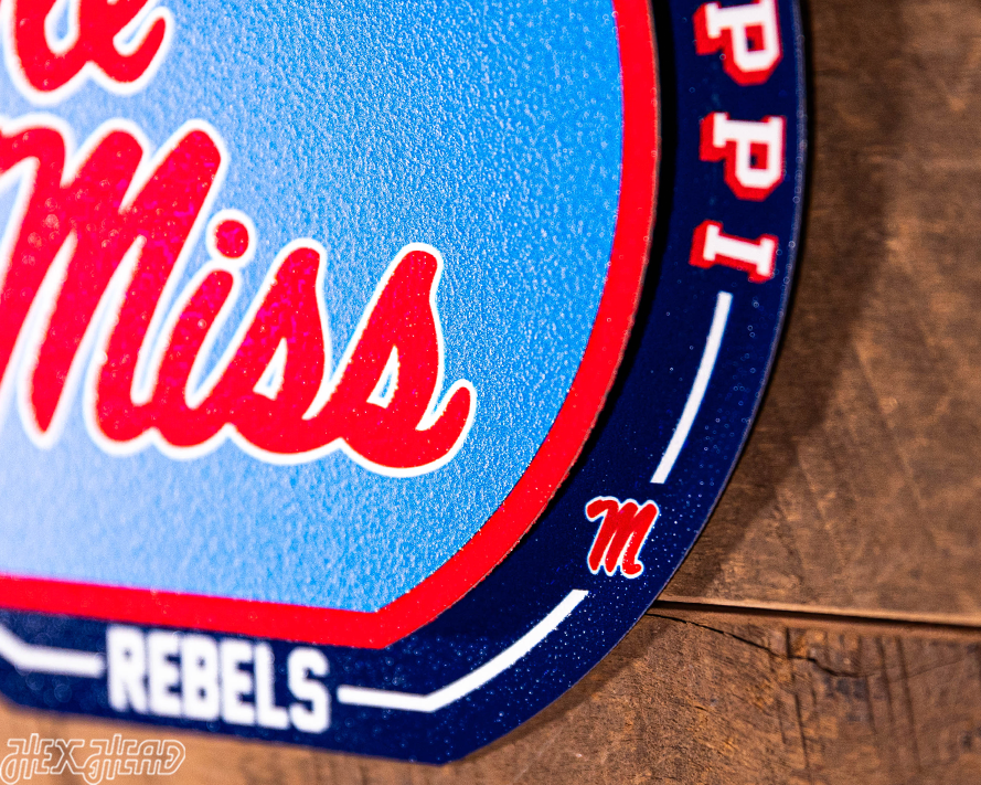 Mississippi Rebels "Double Play" On the Shelf or on the Wall Art