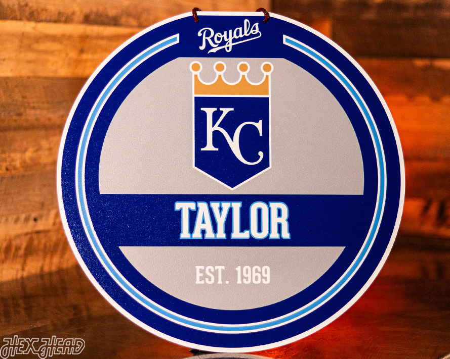 Kansas City Royals Personalized Monogram Metal Art