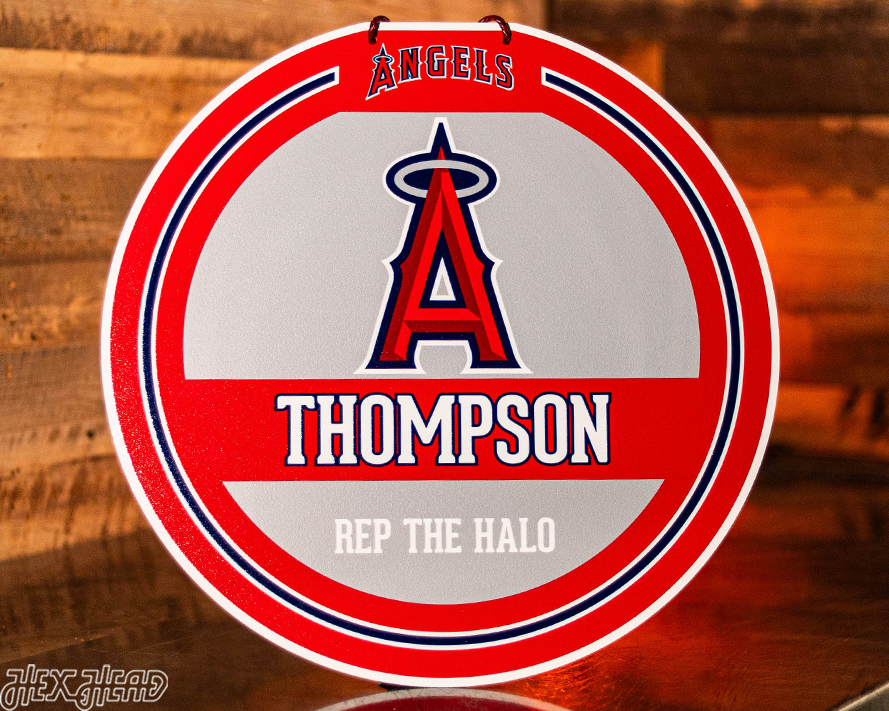 Los Angeles Angels Personalized Monogram Metal Art