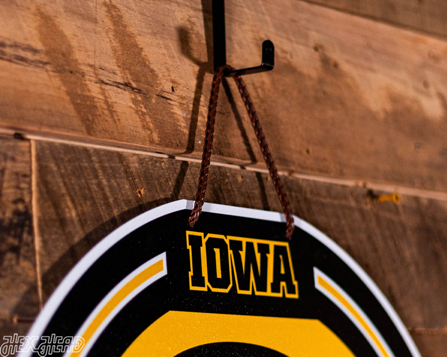 Iowa Hawkeyes Personalized Monogram Metal Art