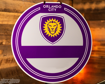Orlando City SC Personalized Monogram Metal Art