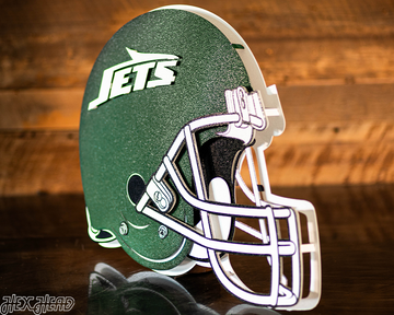 New York Jets BLITZ Collection - 8 Layer Helmet 3D Vintage Metal Wall Art