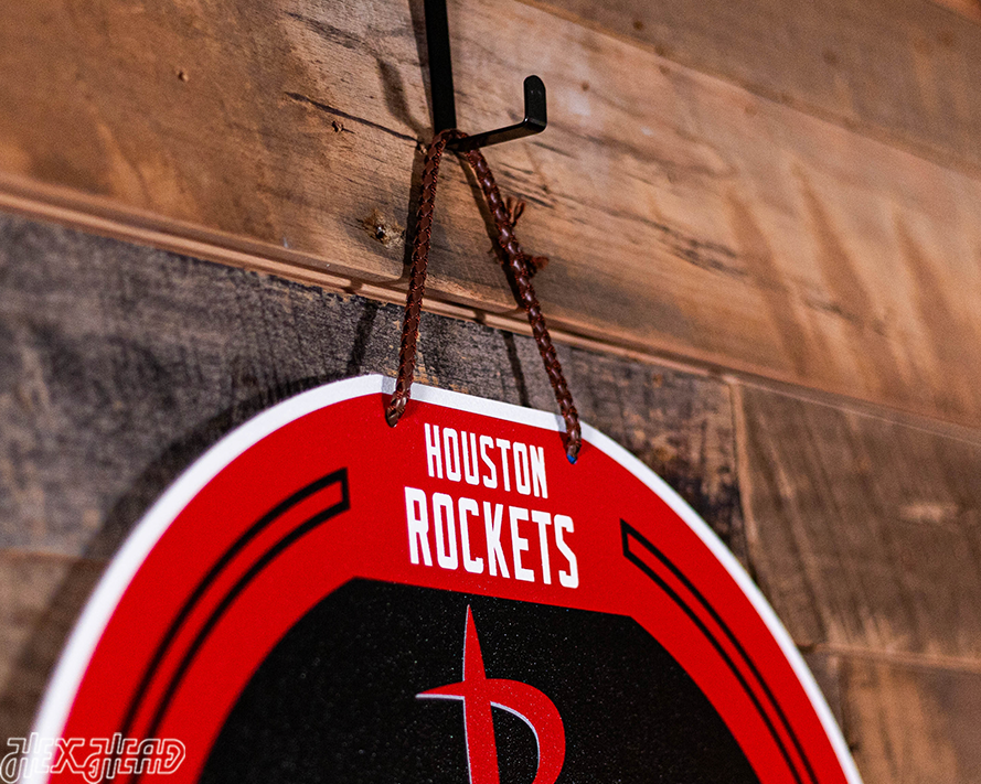 Houston Rockets Personalized Monogram Metal Art