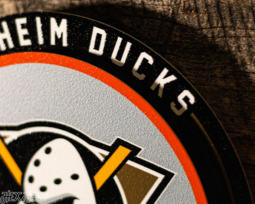 Anaheim Ducks "Double Play" On the Shelf or on the Wall Art