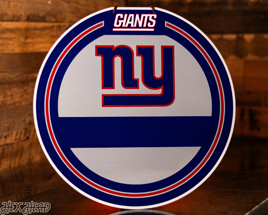 New York Giants Personalized Monogram Metal Art