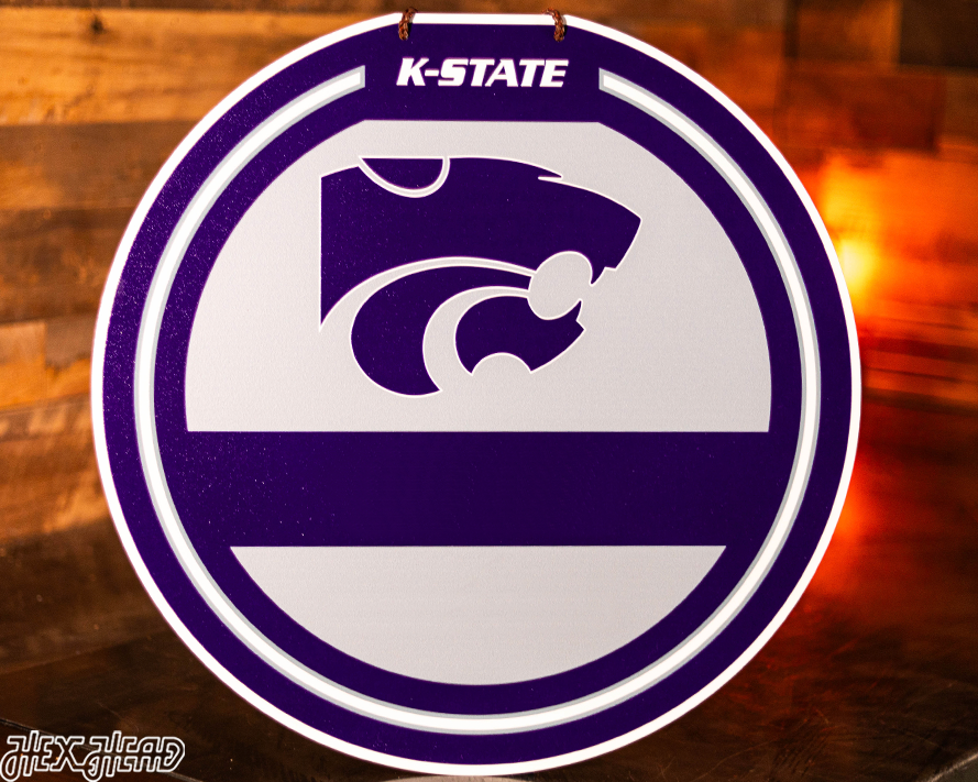 Kansas State Wildcats Personalized Monogram Metal Art