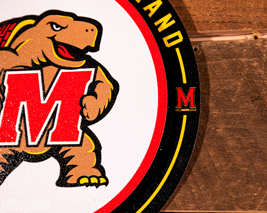 Maryland Terrapins "Double Play" On the Shelf or on the Wall Art