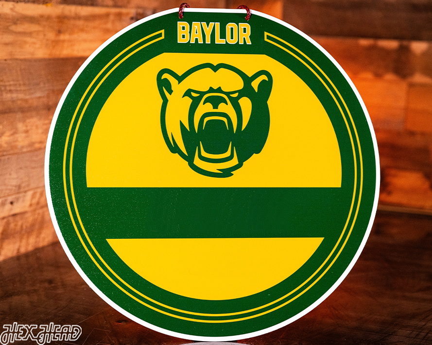 Baylor Bears Personalized Monogram Metal Art