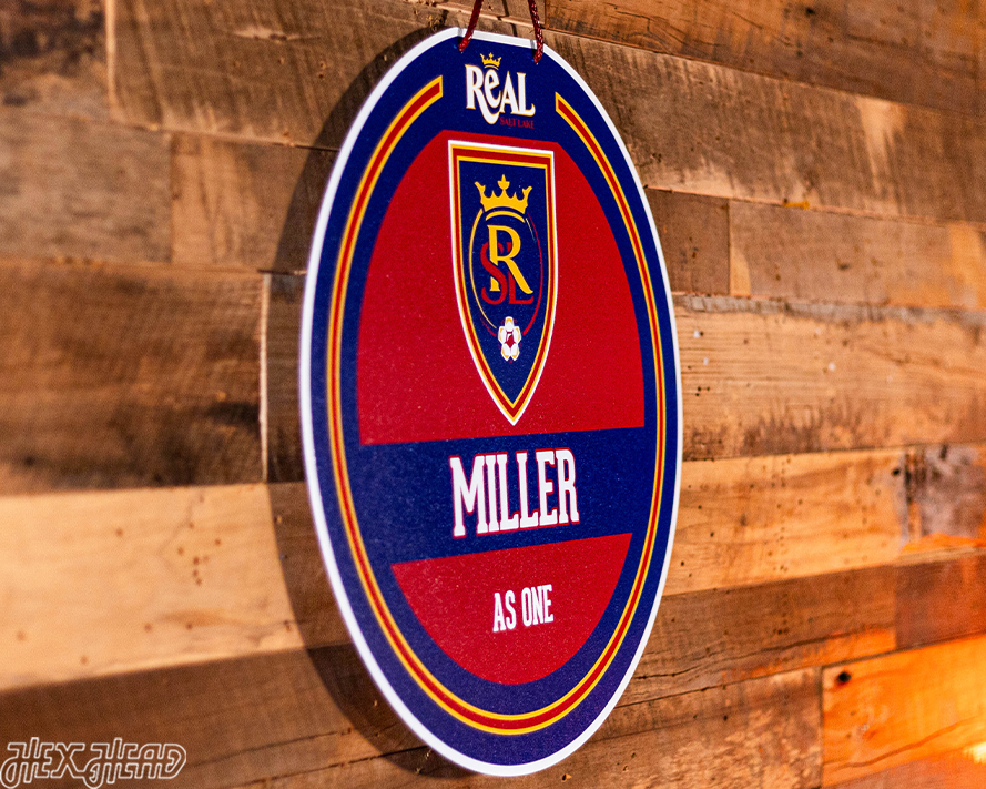 Real Salt Lake Personalized Monogram Metal Art