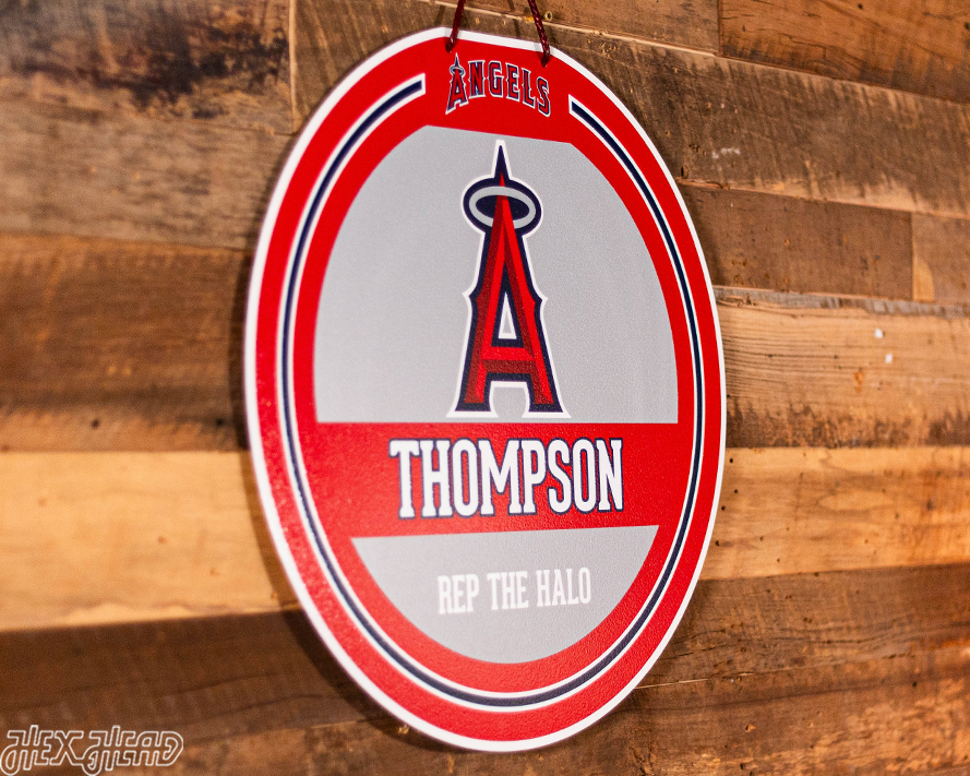 Los Angeles Angels Personalized Monogram Metal Art