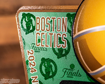 Boston Celtics "O'BRIEN TROPHY" 2024 NBA Champs 3D Metal Wall Art