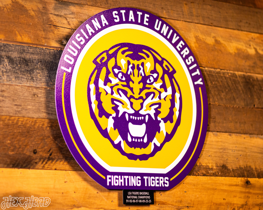 LSU Tigers 8 Time National Champions Tag